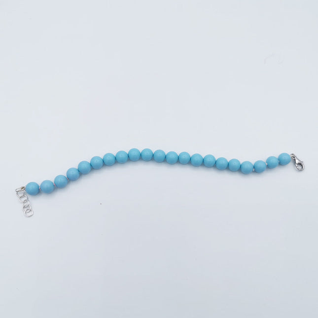Bracciale in Turchese con Chiusura in Argento