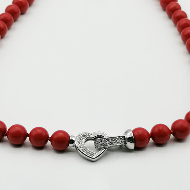 Particolare Susta a Cuore in Argento e Strass