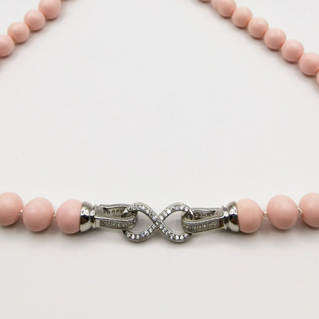 Particolare Susta ad Infinito in Argento e Strass