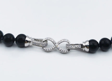 Particolare Susta ad Infinito in Argento e Strass