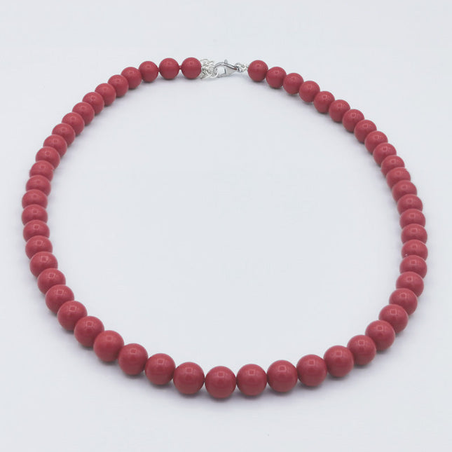 Collana in agglomerato di Corallo Rosso
