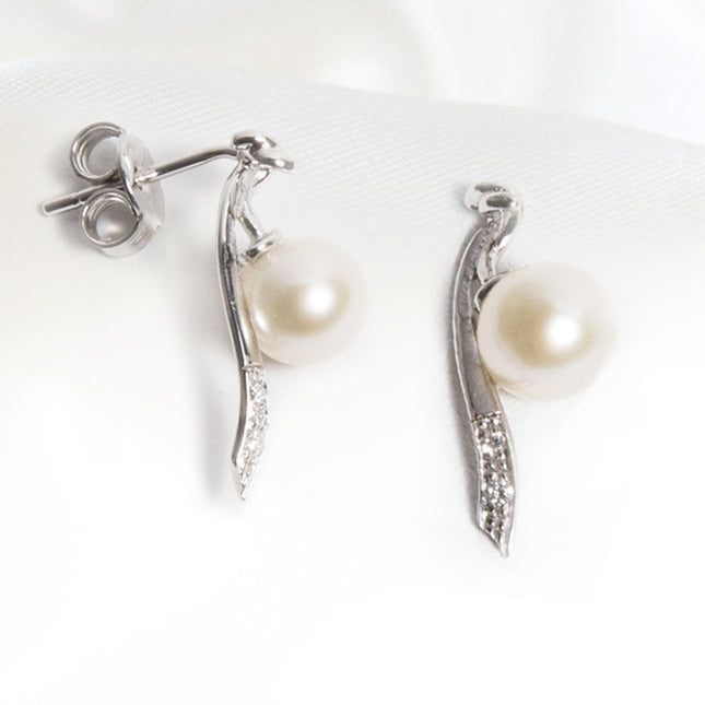 Orecchini in Oro e Diamanti con Perle