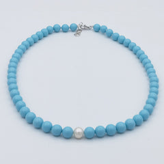 Collana in Turchese con Perla Naturale